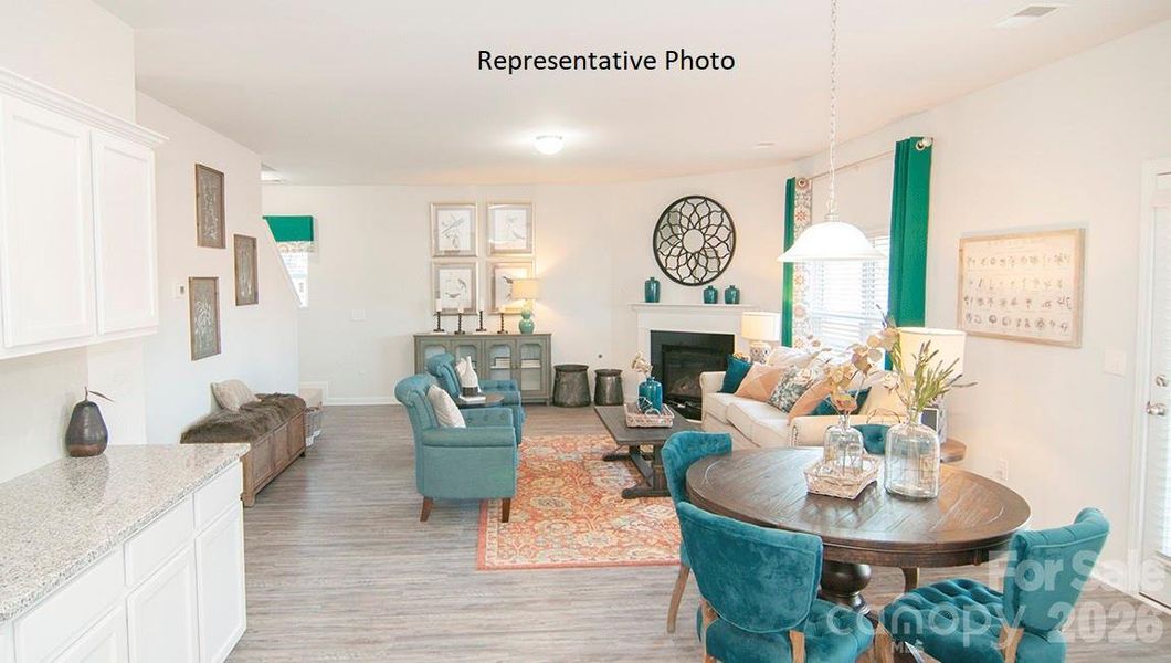 Furnished interior view inside a new home in Wallace Springs, Statesville (Image 15).