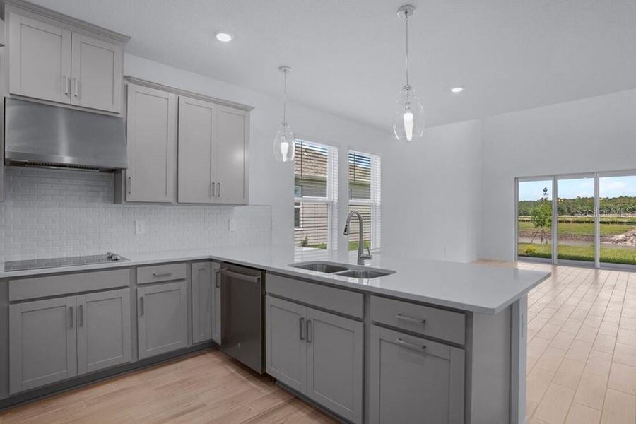 Furnished interior view inside a new home in Indigo Creek, Apollo Beach (Image 7).