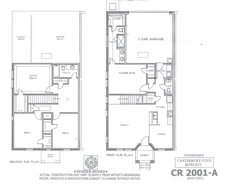2D floor plan layout for the CC-2001 by Sumeer Homes in Canterbury Cove, Rowlett, TX (Image 1). 2D floor plan layout for the CC-2001 by Sumeer Homes in Canterbury Cove, Rowlett, TX (Image 1).
