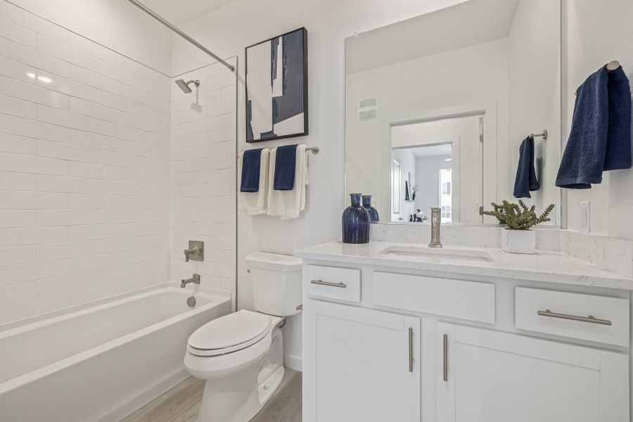 Furnished interior view inside a new home in The Residences at Victory Ridge, Colorado Springs (Image 24).