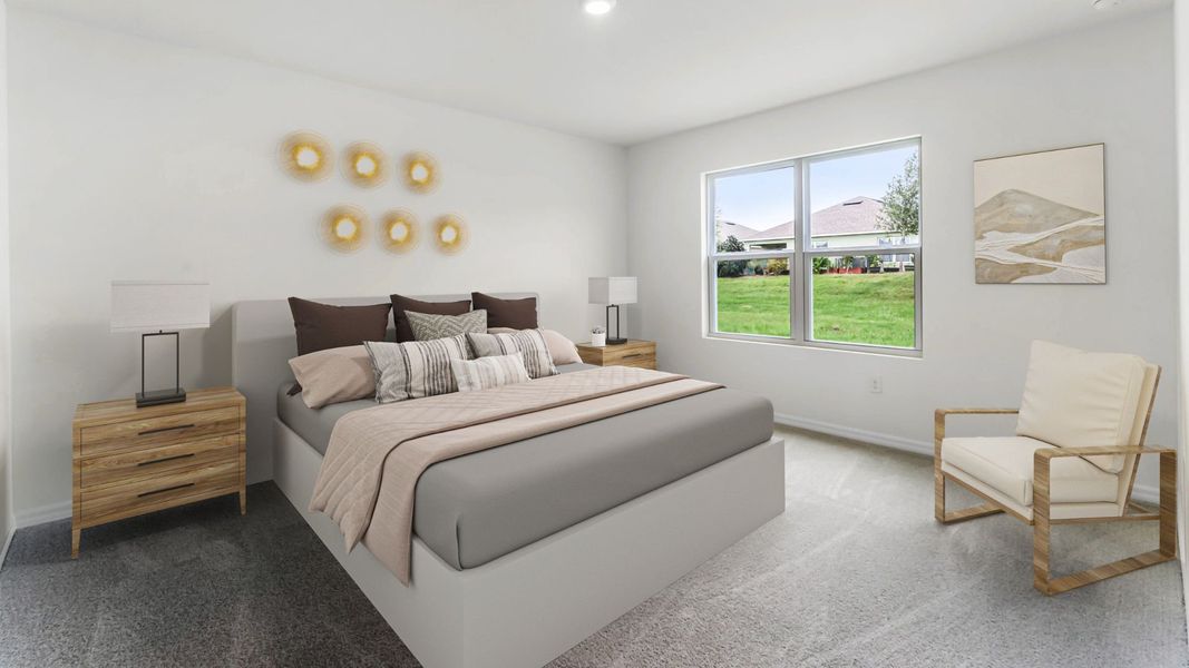 Representative furnished interior of a home built from the Aria by D.R. Horton in Crossroads at Kelly Park, Apopka (Image 11).