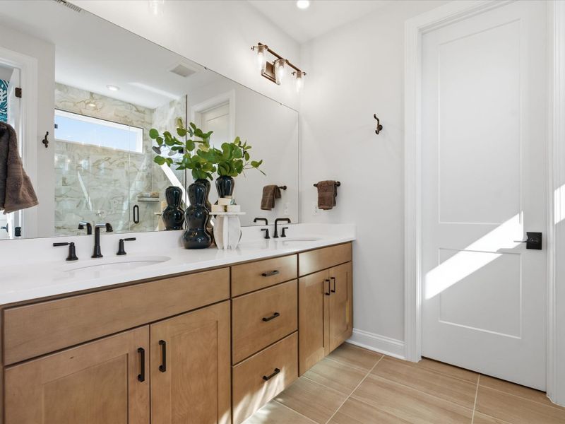 Furnished interior view inside a new home in Ross Farms, Charlotte (Image 37).