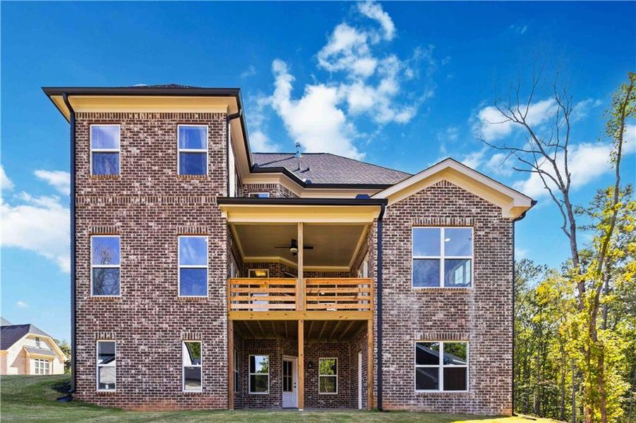 Exterior details and patio area of a home in , Atlanta (Image 2).