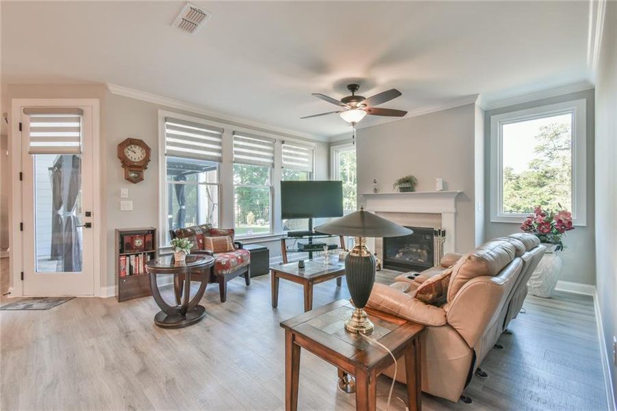 Furnished interior view inside a new home in , Dacula (Image 38).