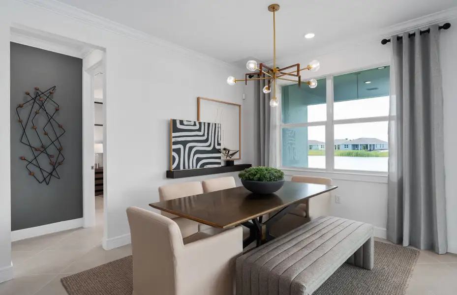 Furnished interior view inside a new home in Del Webb Twin Lakes, St. Cloud (Image 3). Furnished interior view inside a new home in Del Webb Twin Lakes, St. Cloud (Image 3).