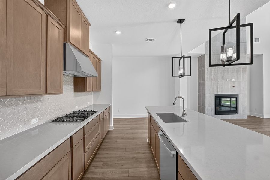Furnished interior view inside a new home in Santa Rita Ranch, Liberty Hill (Image 8).