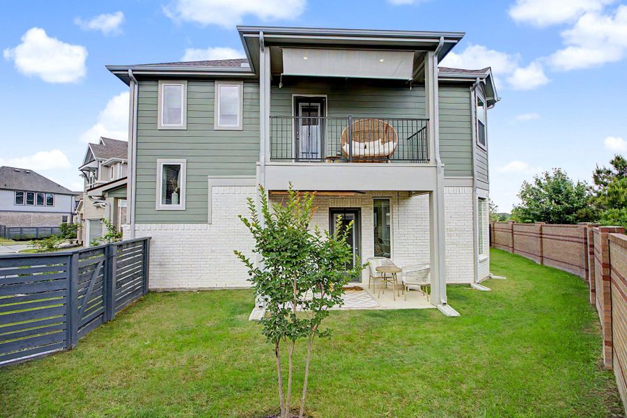 Exterior details and patio area of a home in , Cypress (Image 22).