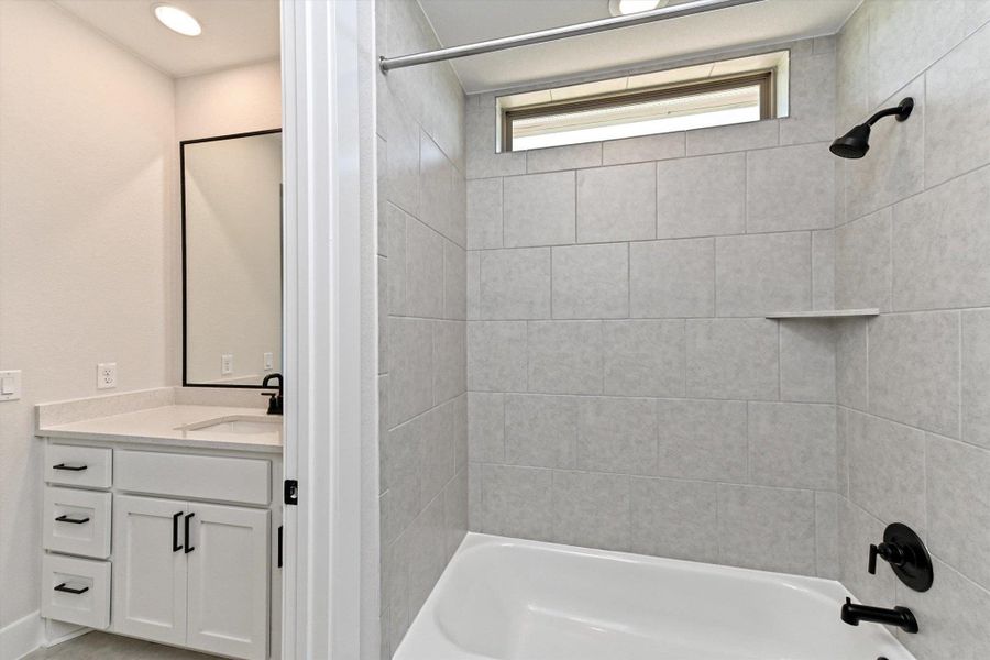 Furnished interior view inside a new home in ClearWater Ranch, Liberty Hill (Image 5). Furnished interior view inside a new home in ClearWater Ranch, Liberty Hill (Image 5).