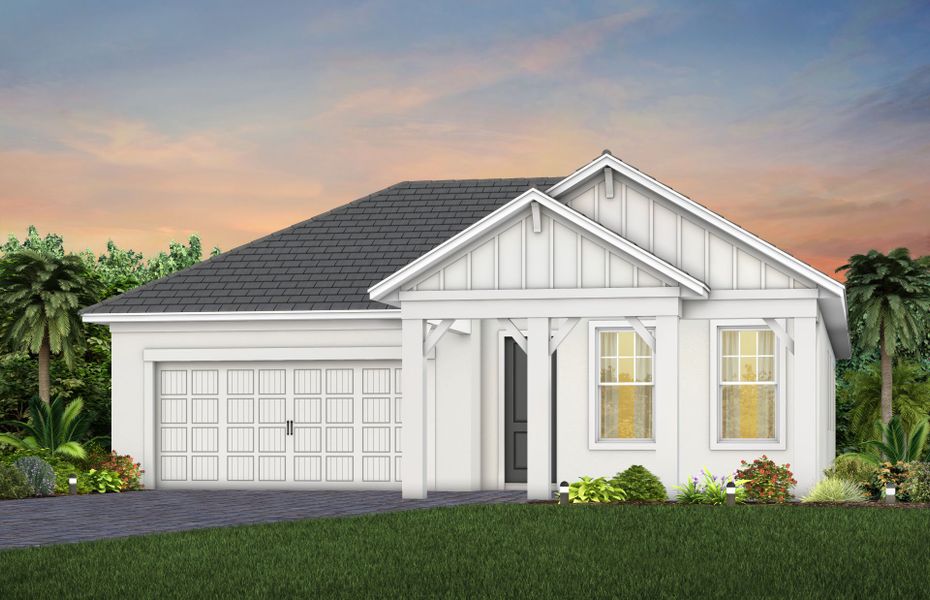 Representative exterior photo of a completed home built from the Coral by Pulte Homes in SeaFlower, Bradenton, FL (Image 25).