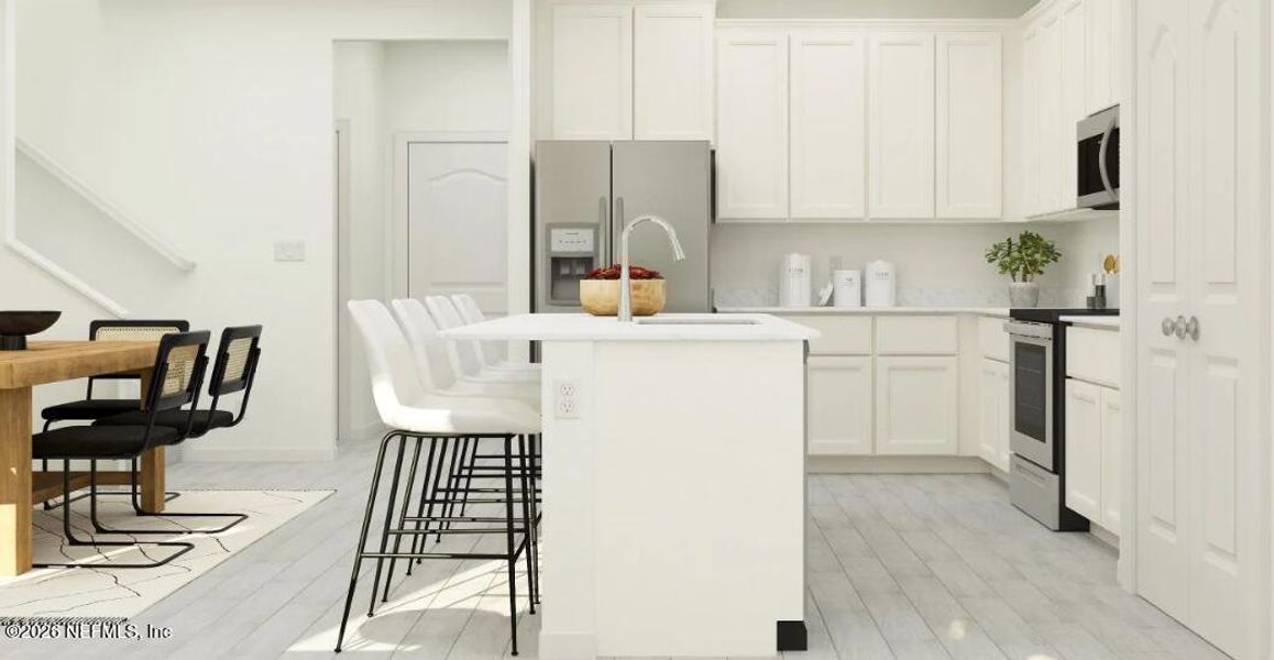 Furnished interior view inside a new home in Cove at Southwood, Jacksonville (Image 5).