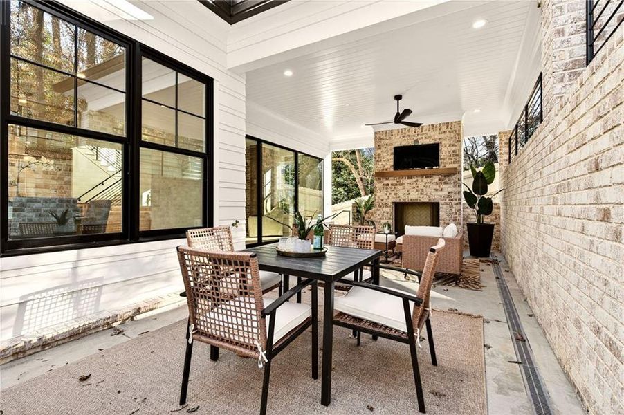 Exterior details and patio area of a home in , Atlanta (Image 28).
