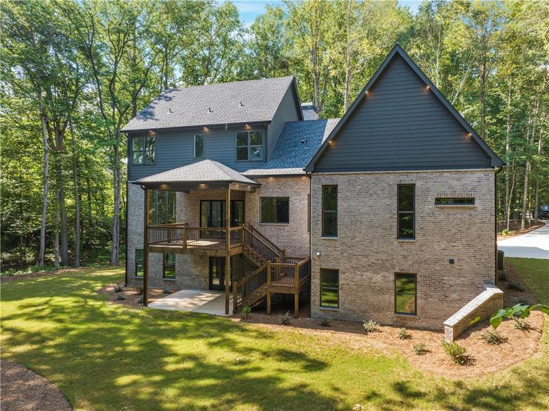 Front exterior of a new home in , Commerce, GA, highlighting curb appeal (Image 24).