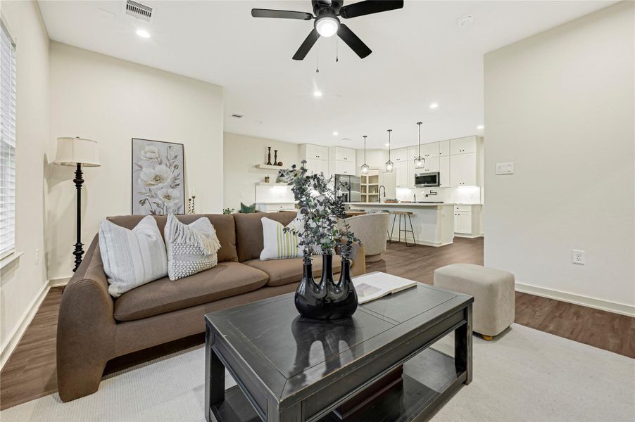 Furnished interior view inside a new home in , Houston (Image 13). Furnished interior view inside a new home in , Houston (Image 13).