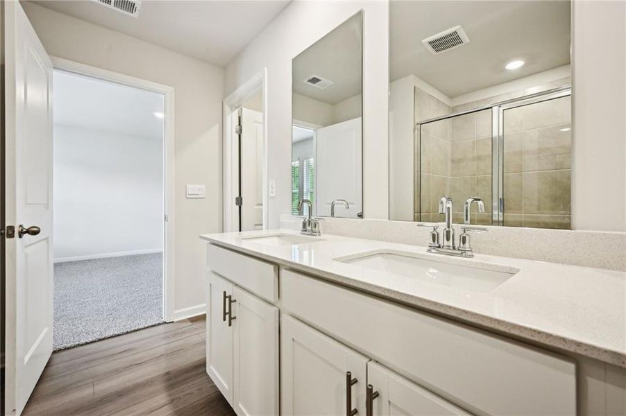 Furnished interior view inside a new home in Hawthorne Station, College Park (Image 10). Furnished interior view inside a new home in Hawthorne Station, College Park (Image 10).