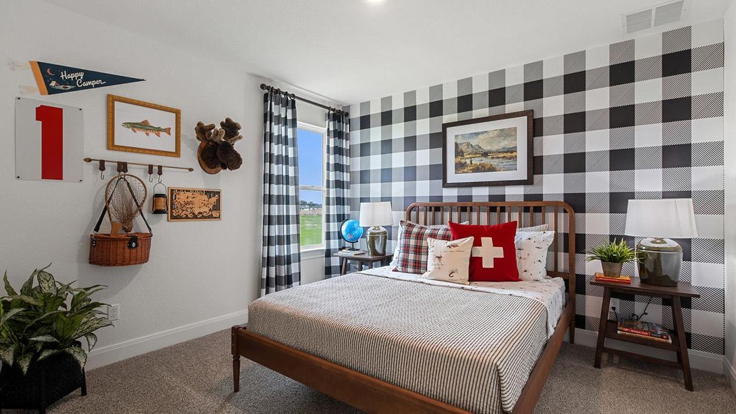 Furnished interior view inside a new home in Railhead, Cedar Creek (Image 28).