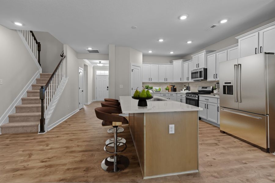Representative furnished interior of a home built from the The Azalea by Chesapeake Homes in The Farm at Neill's Creek, Lillington (Image 7).
