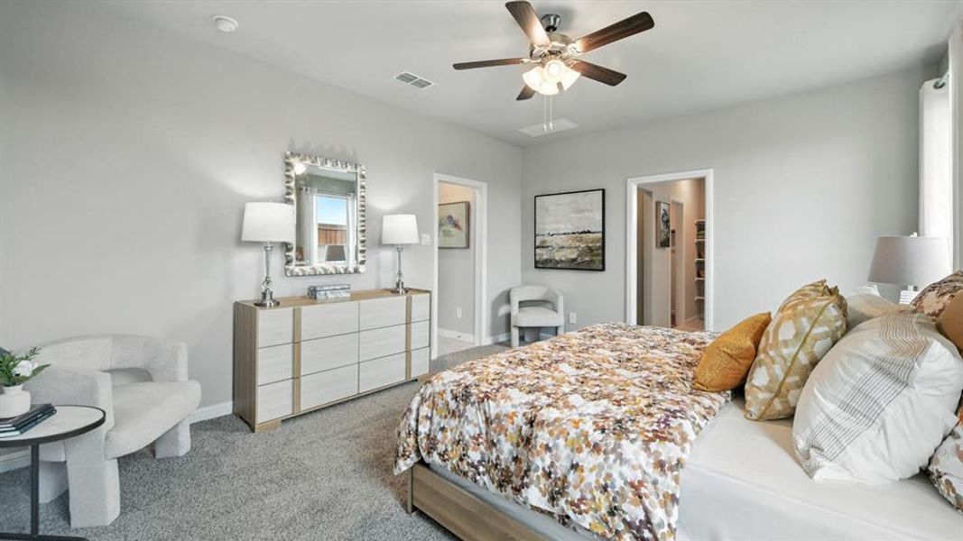 Furnished interior view inside a new home in Monarch at the Meadows, Denton (Image 19). Furnished interior view inside a new home in Monarch at the Meadows, Denton (Image 19).