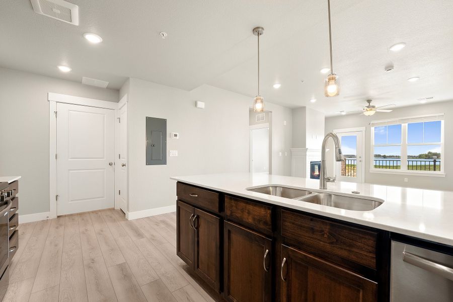 Furnished interior view inside a new home in The Lakes at Centerra, Loveland (Image 3).