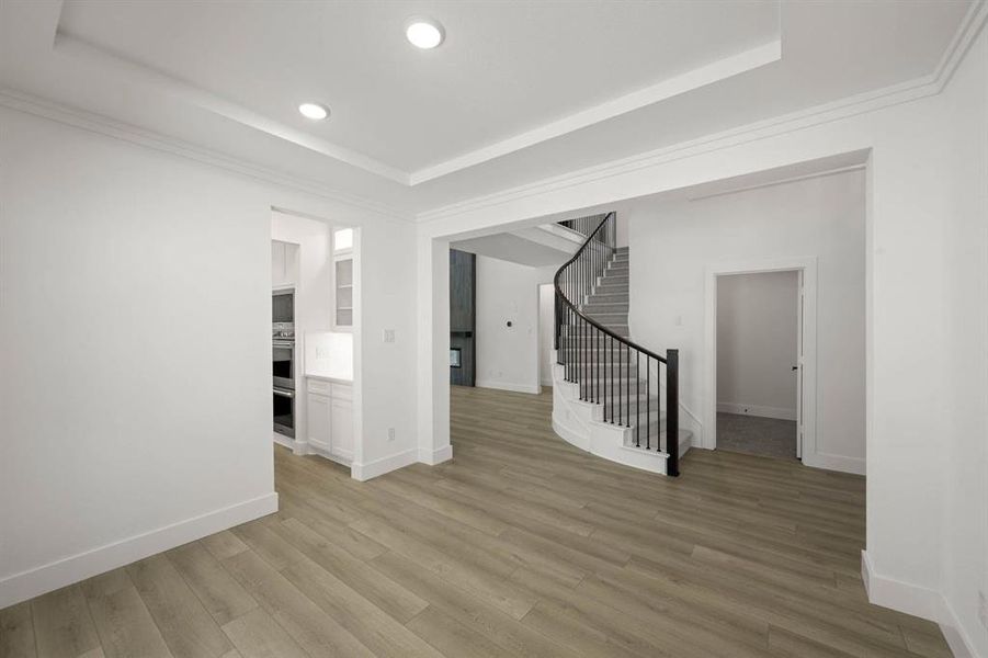 Spacious, unfurnished interior of a new home in Birdsong, Mansfield (Image 39). Spacious, unfurnished interior of a new home in Birdsong, Mansfield (Image 39).