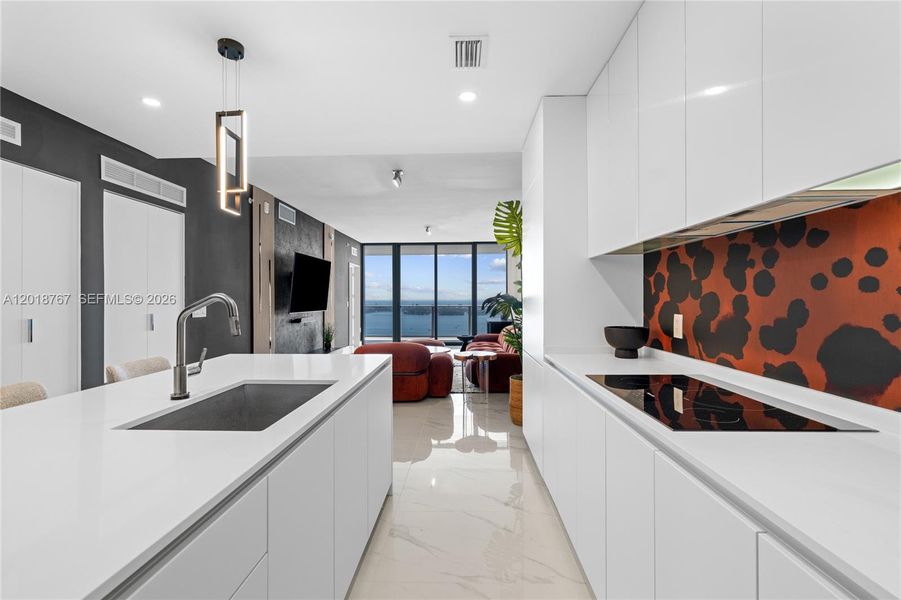 Furnished interior view inside a new home in , Miami (Image 6).