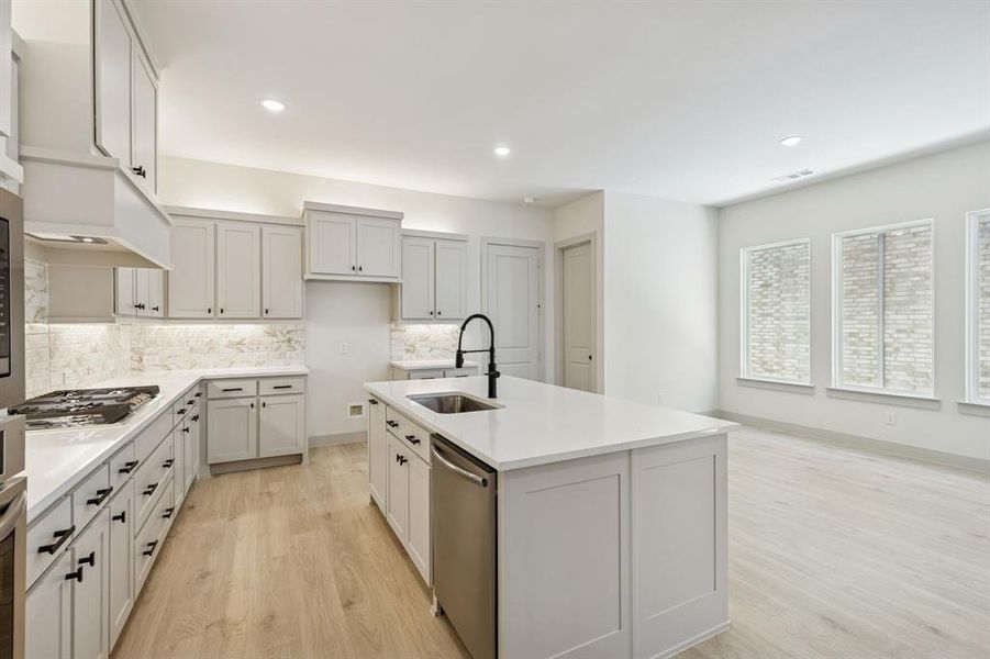 The chef will never be left out of the party in this dream kitchen!