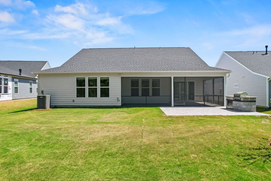 Exterior details and patio area of a home in Carolina Riverside, Belmont (Image 35).