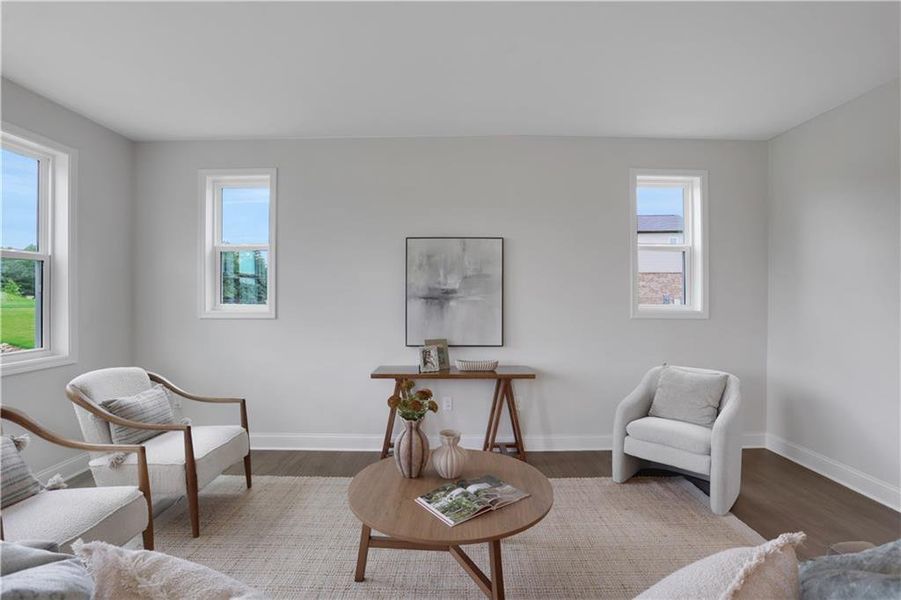 Furnished interior view inside a new home in Easton Walk, Lawrenceville (Image 7).