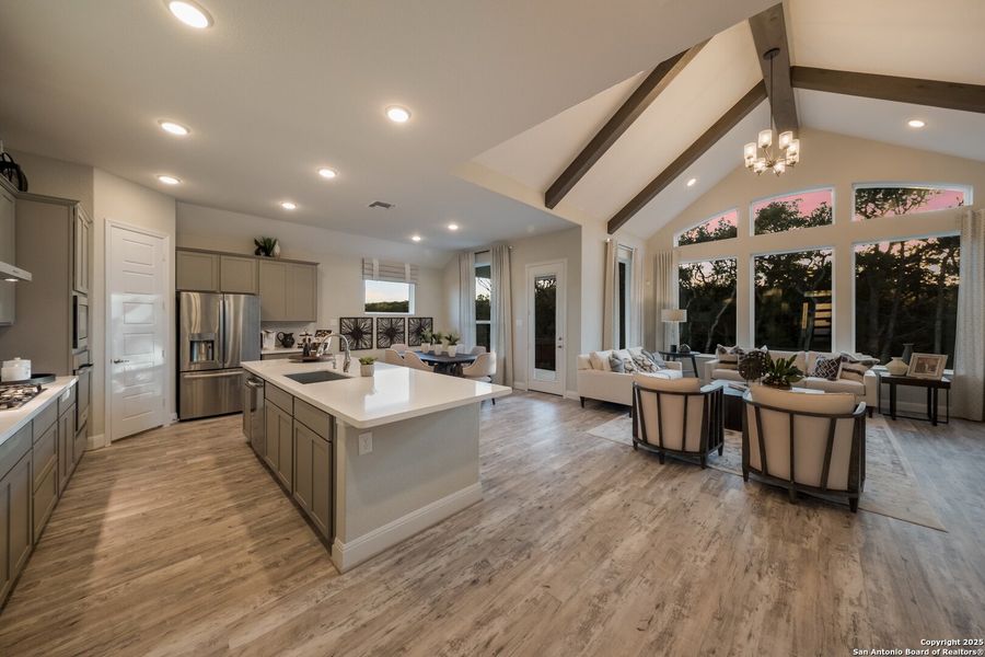 Furnished interior view inside a new home in Sienna Lakes, San Antonio (Image 11).