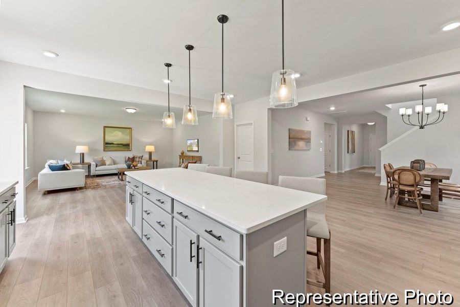 Furnished interior view inside a new home in Homecoming, Ravenel (Image 15).