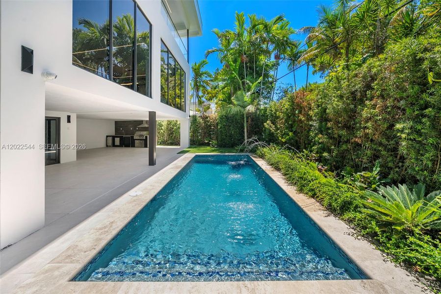 Exterior details and patio area of a home in , Miami (Image 32). Exterior details and patio area of a home in , Miami (Image 32).