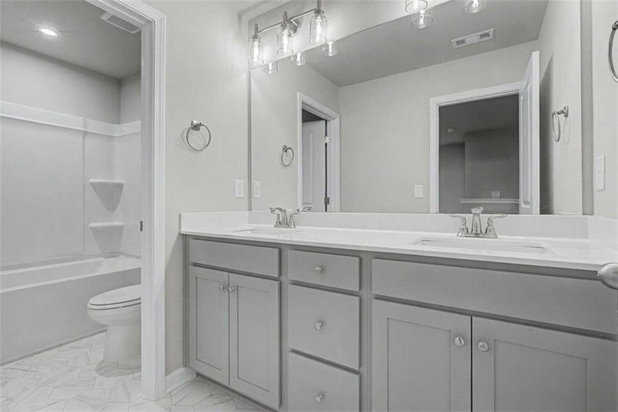 Furnished interior view inside a new home in The Reserve at Chapel Hill Phase II, Douglasville (Image 14).