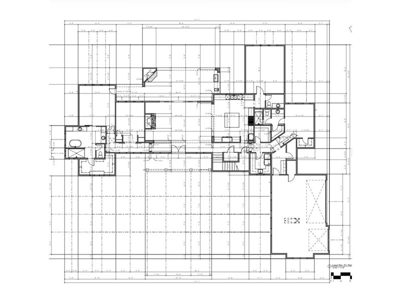 Architectural floor plan (lower level) Architectural floor plan (lower level)