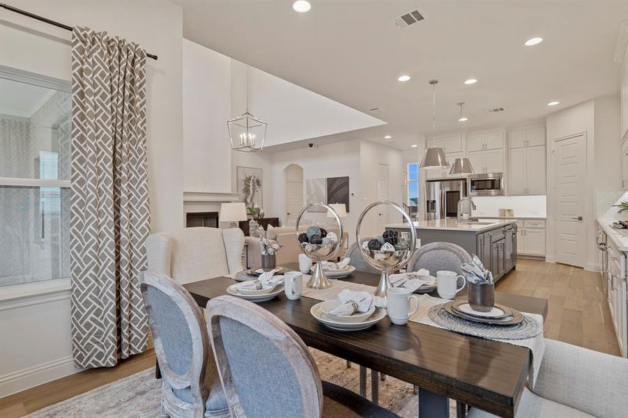 One of two dining areas, this one adjacent to the kitchen One of two dining areas, this one adjacent to the kitchen