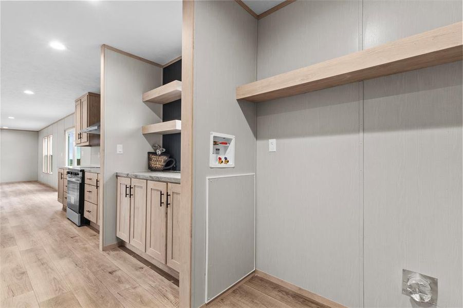 Furnished interior view inside a new home in , Howe (Image 8).