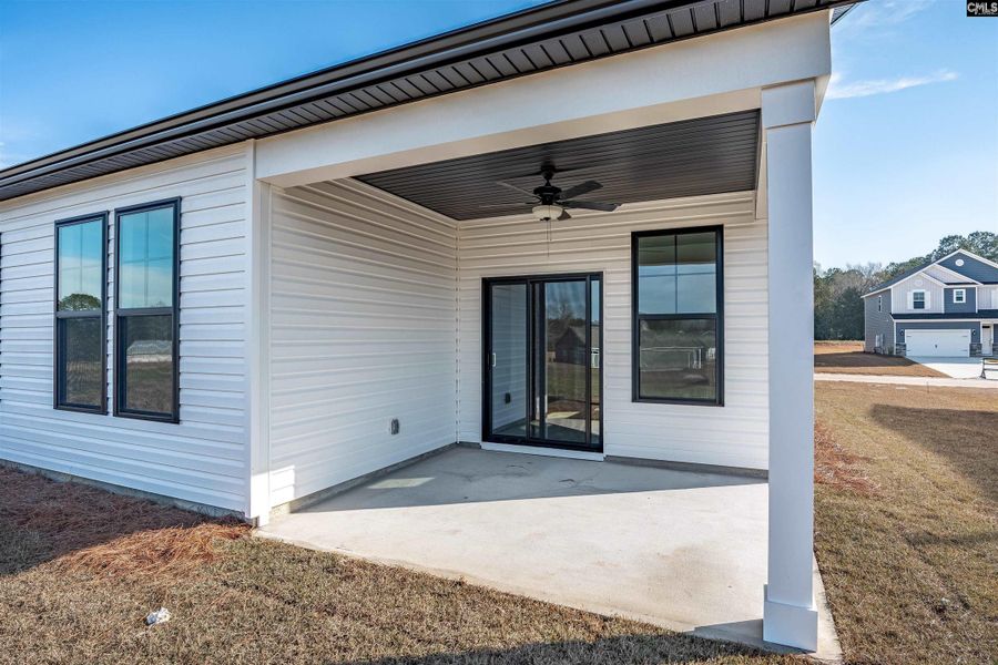 Exterior details and patio area of a home in Old Charleston Acres, Pelion (Image 19).