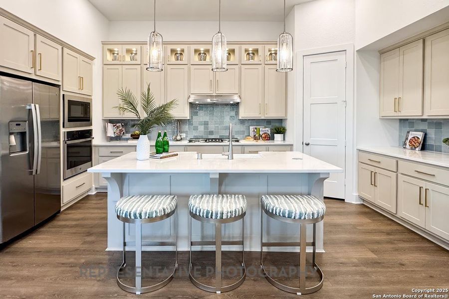 Furnished interior view inside a new home in Prominence, San Antonio (Image 14).