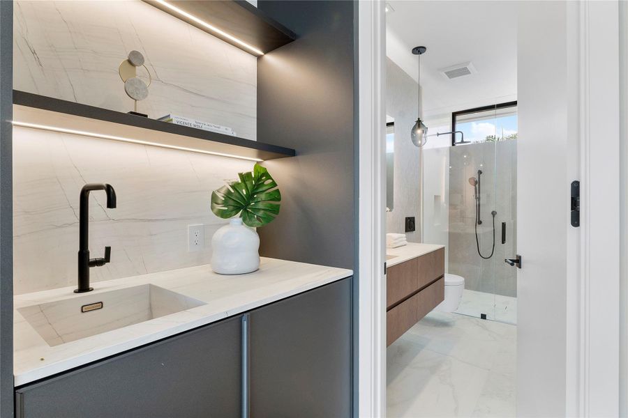 Furnished interior view inside a new home in , Fort Lauderdale (Image 13).