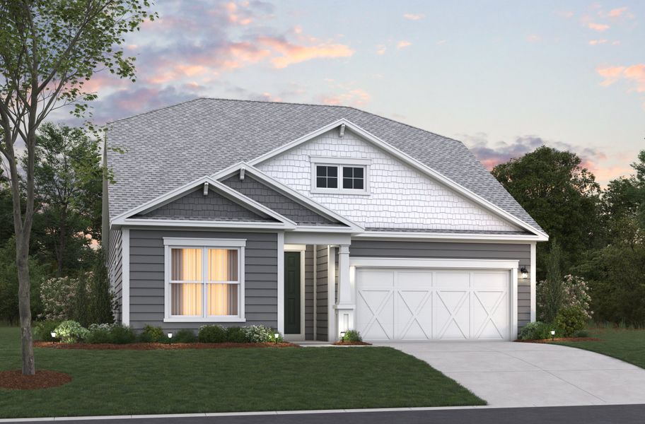 Representative exterior photo of a completed home built from the Leyland by Beazer Homes in Northbrook, Murrells Inlet, SC (Image 17).