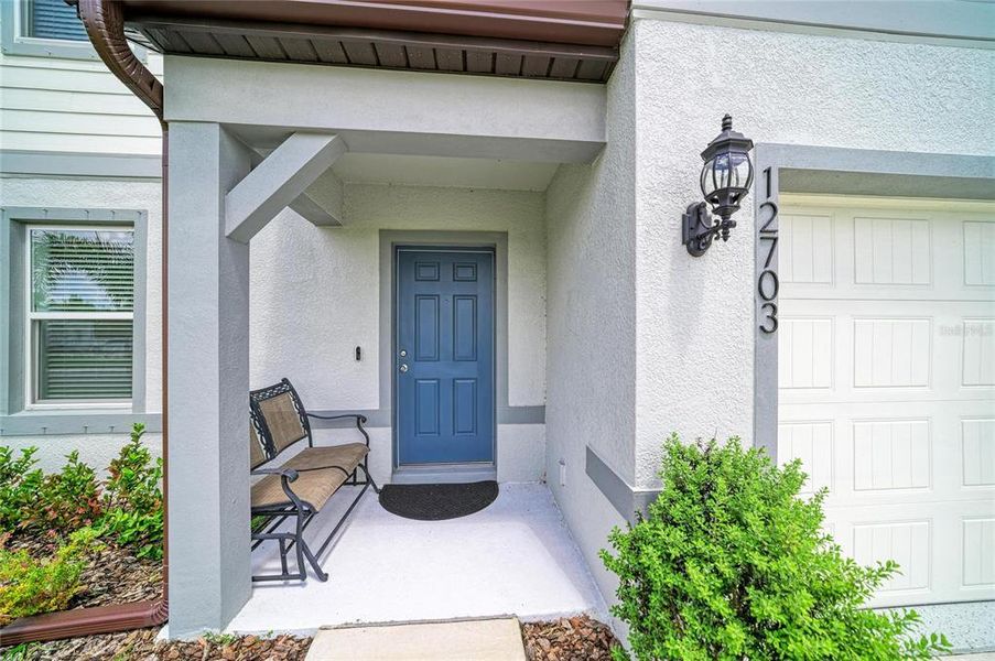 Exterior details and patio area of a home in Oakfield Lakes, Parrish (Image 4). Exterior details and patio area of a home in Oakfield Lakes, Parrish (Image 4).