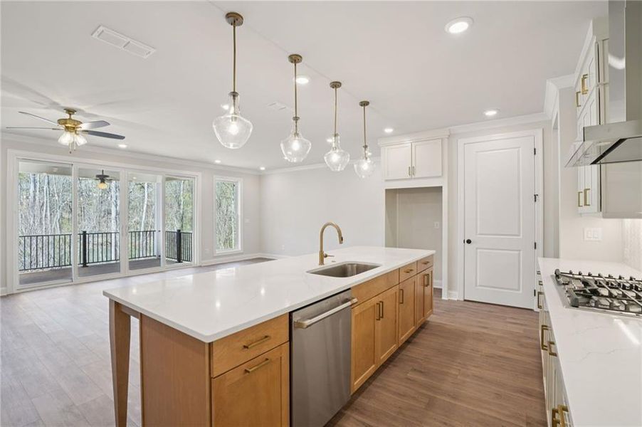 Furnished interior view inside a new home in Waterside Townhomes, Peachtree Corners (Image 13).
