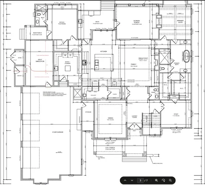 2D floor plan layout of this home in Corbett Landing, Pittsboro, NC (Image 3). 2D floor plan layout of this home in Corbett Landing, Pittsboro, NC (Image 3).