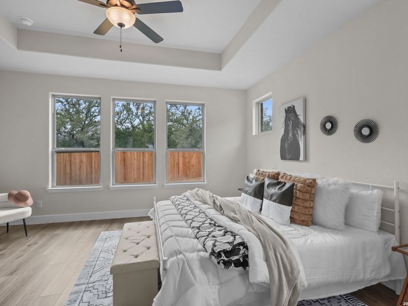 Furnished interior view inside a new home in The Reserve at Potranco Oaks, Castroville (Image 38).
