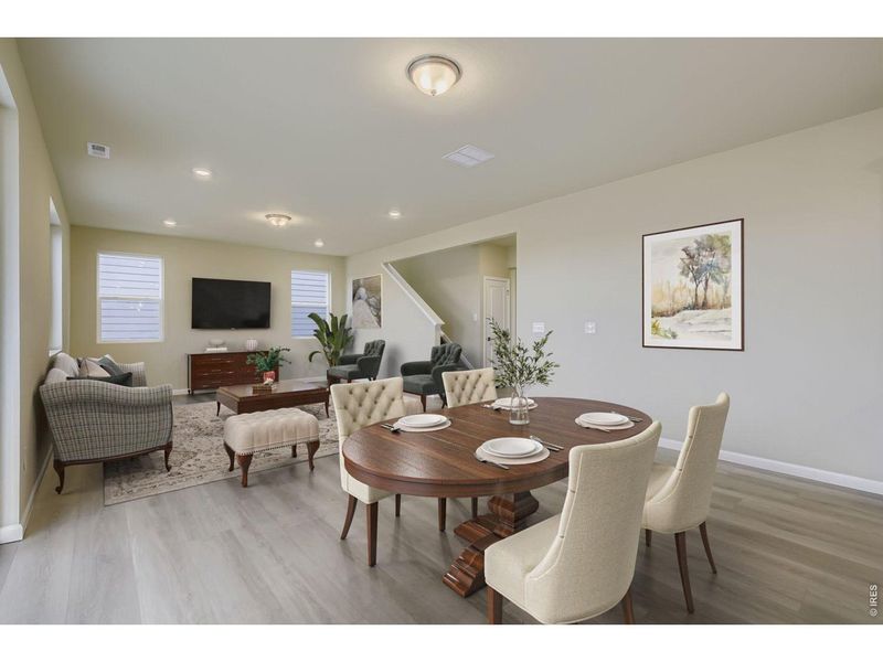 Furnished interior view inside a new home in Country Club Reserve, Fort Collins (Image 17).