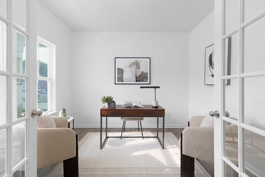 Representative furnished interior of a home built from the Calgary by True Homes in Whispering Hills, Locust (Image 14).