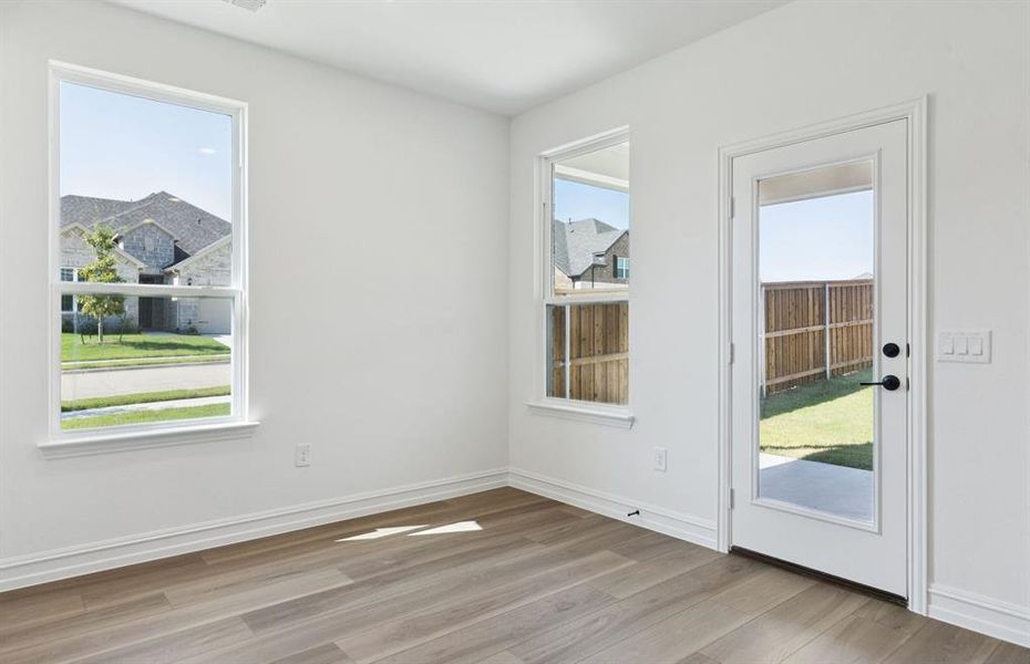 Breakfast nook off kitchen Breakfast nook off kitchen