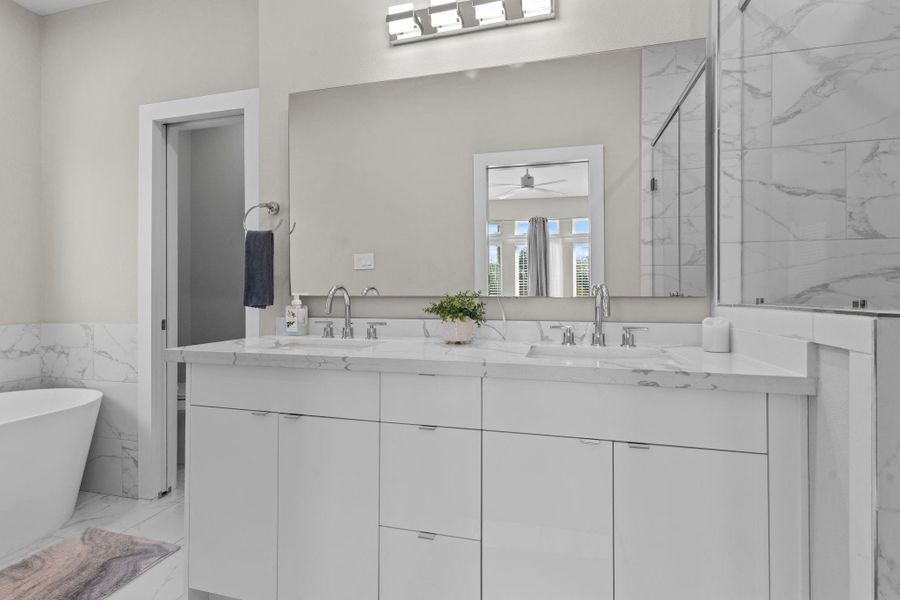 Furnished interior view inside a new home in , Houston (Image 32).