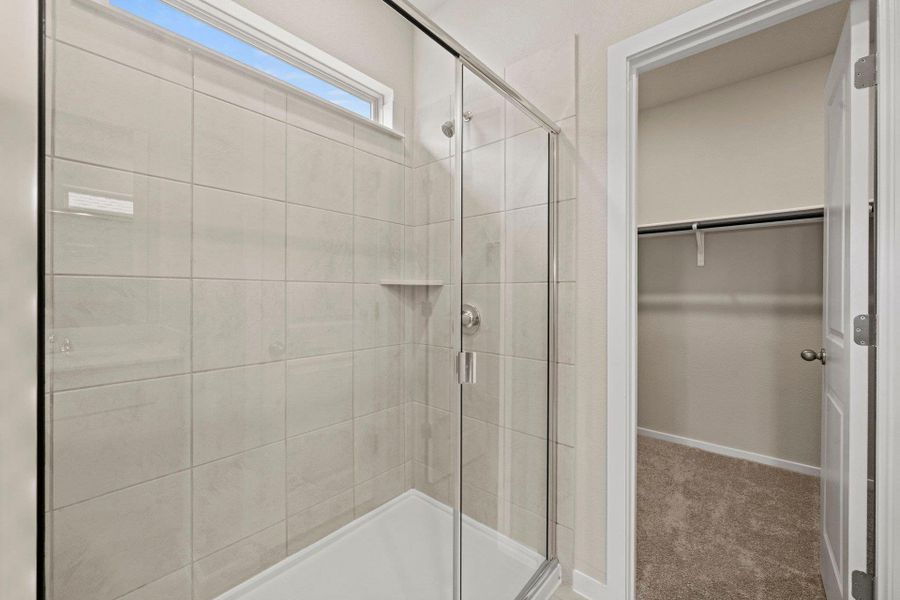 Walk-in shower in Primary Bath