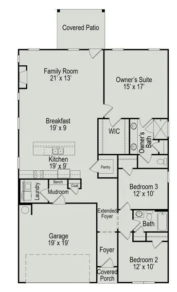 2D floor plan layout of this home in Foxtail Palms, Manvel, TX (Image 2). 2D floor plan layout of this home in Foxtail Palms, Manvel, TX (Image 2).