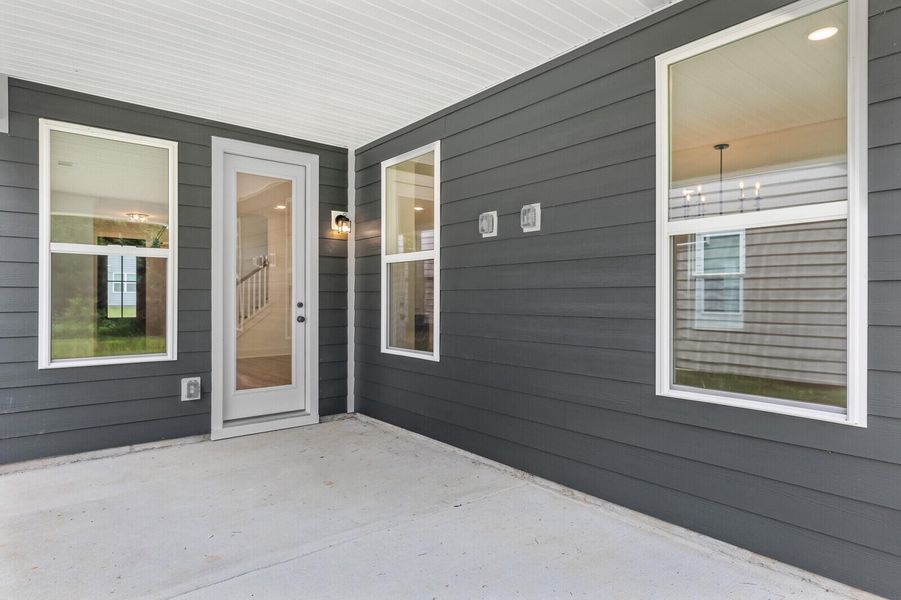 Exterior details and patio area of a home in , Summerville (Image 4). Exterior details and patio area of a home in , Summerville (Image 4).