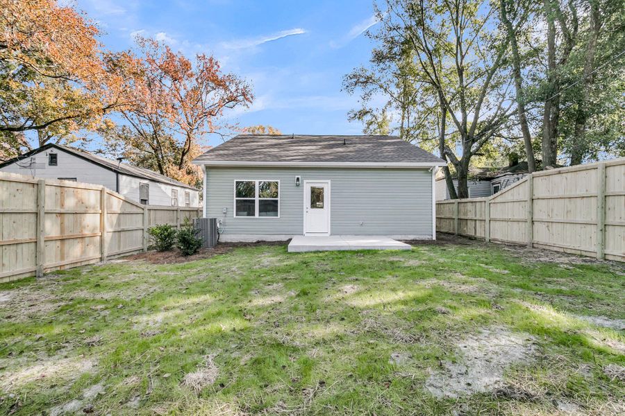 Exterior details and patio area of a home in , North Charleston (Image 26).